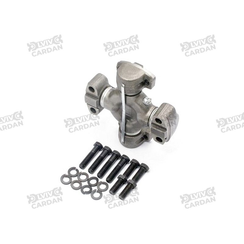 Хрестовина бугельна 6C 2LWT + 2HWD 43x114x140, центральна змазка , 563 (DRIVESHAFT PARTS)