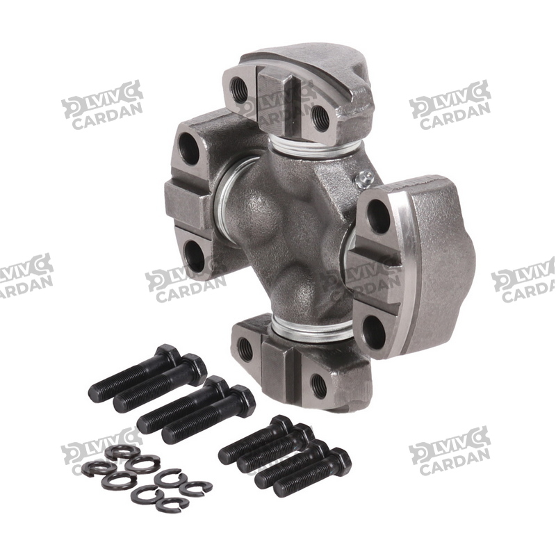 Хрестовина бугельна 7C 2HWD + 2LWT 49x118x148, центральна змазка , 574 (DRIVESHAFT PARTS)
