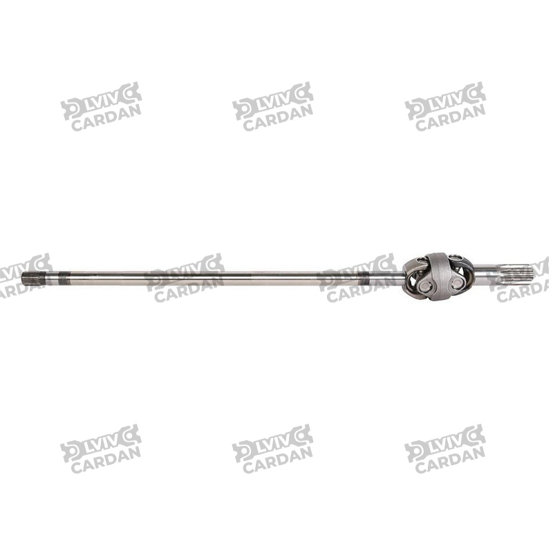 Піввісь, з подв. шарн. 27 x 71 L=1035мм, шл.12-22, Komatsu, Argo Group, Carraro, CNH, DSDK27711035